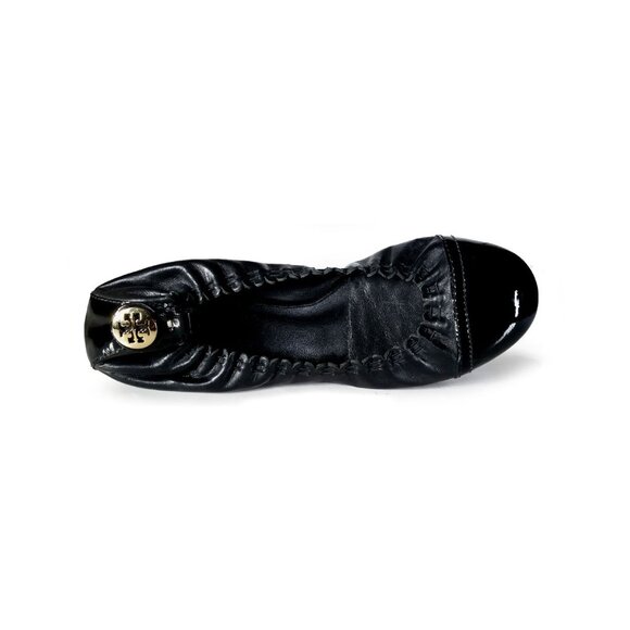 TORY BURCH Shoes 7.5 Black Ballet Flats Flexible *LOVELY* SZ 7.5 - Picture 4 of 9